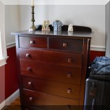 F52. Six-drawer dresser. 49”h x 37”w x 19”d 